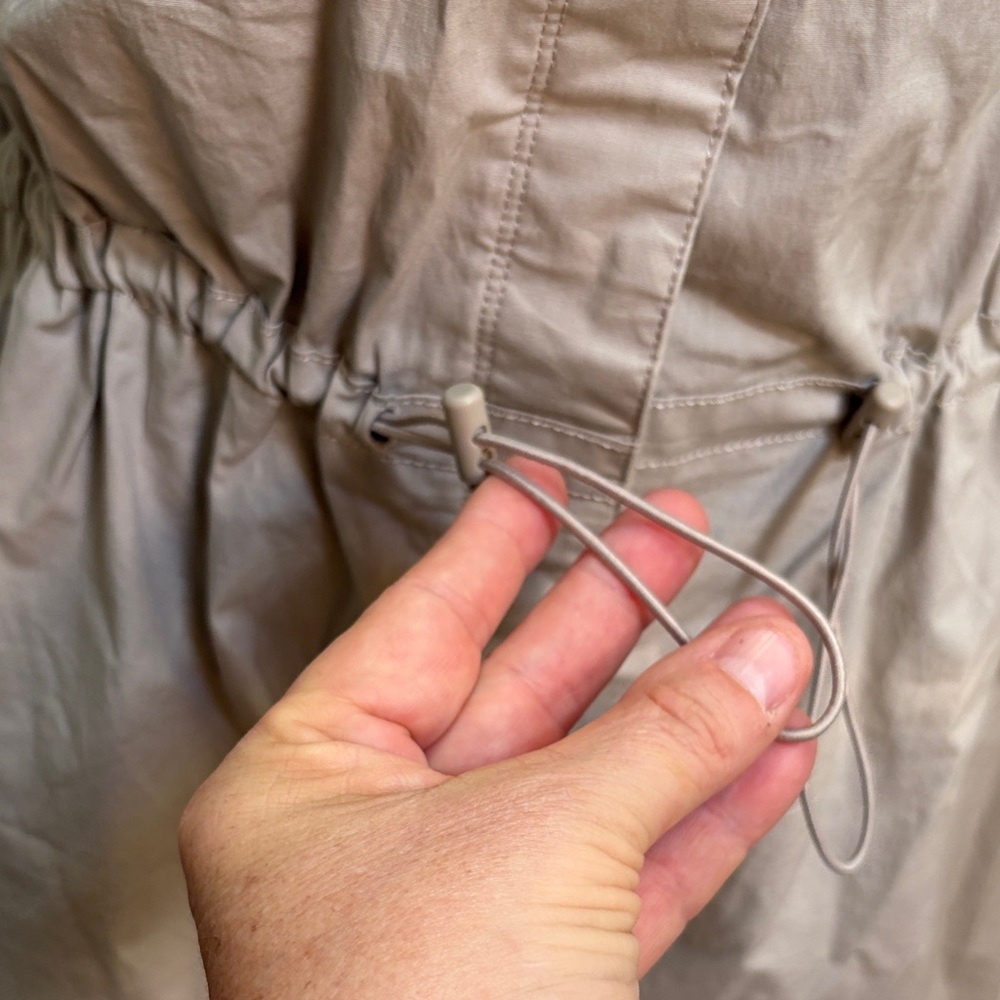 Celebrity Pink Beige Short Sleeve Utility Romper - Picture 2 of 7